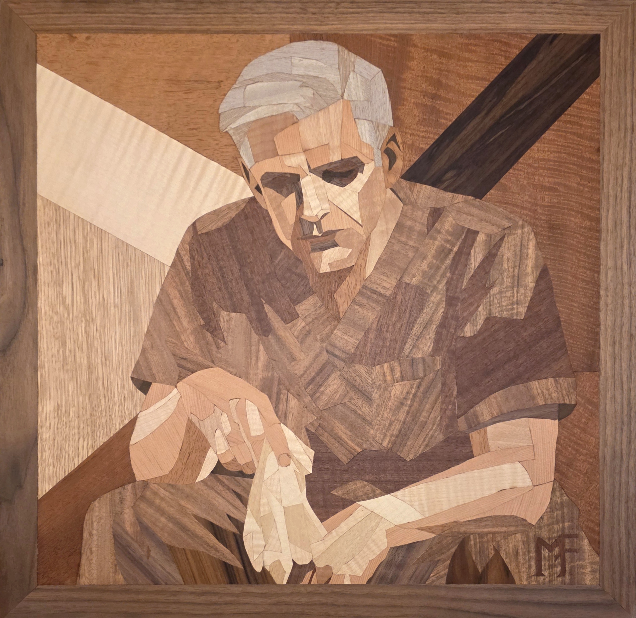 Mistake, marquetry by Michael Farro